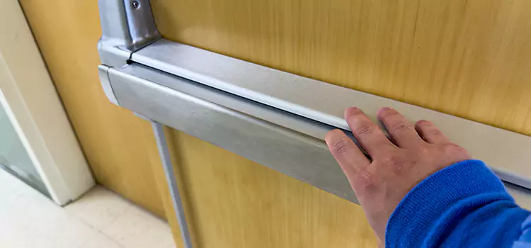 Installing a Push Bar on a Door Hollister